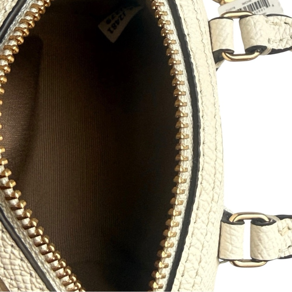 Coach Mini Rowan Bag Charm Chalk, NWT - Picture 8 of 8